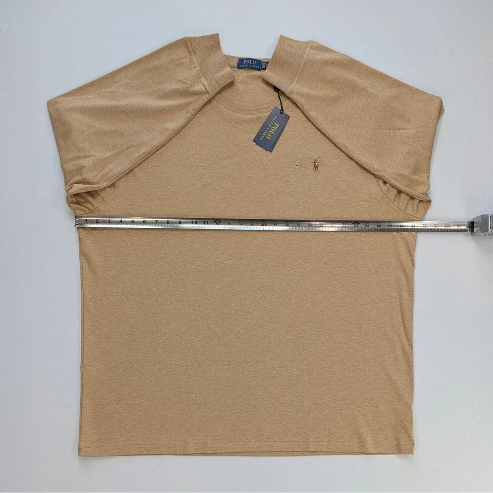NWT Polo Ralph Lauren 3XB Camel Long Sleeve Tee
